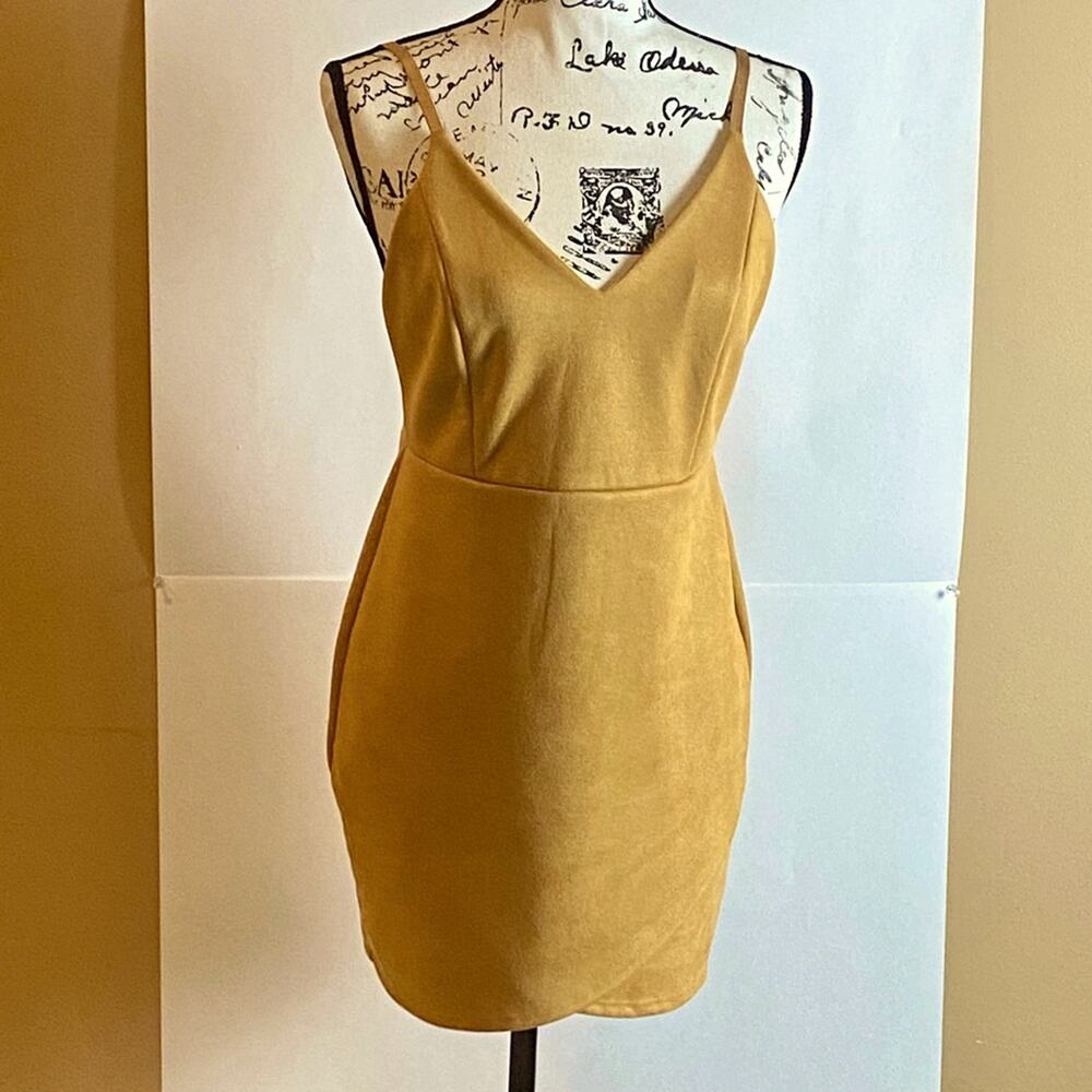 Cute Blue Blush Cami Bodycon Mini Dress w/low back